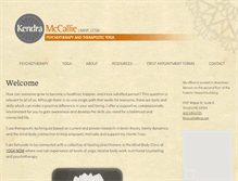 Tablet Screenshot of kendramccallie.com
